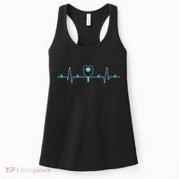 Pickleball Player Heartbea Pickleball Paddle Gifts Women's Tank Top thumb 0