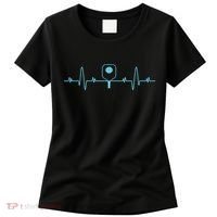 Pickleball Player Heartbea Pickleball Paddle Gifts Women's T-Shirt thumb 0