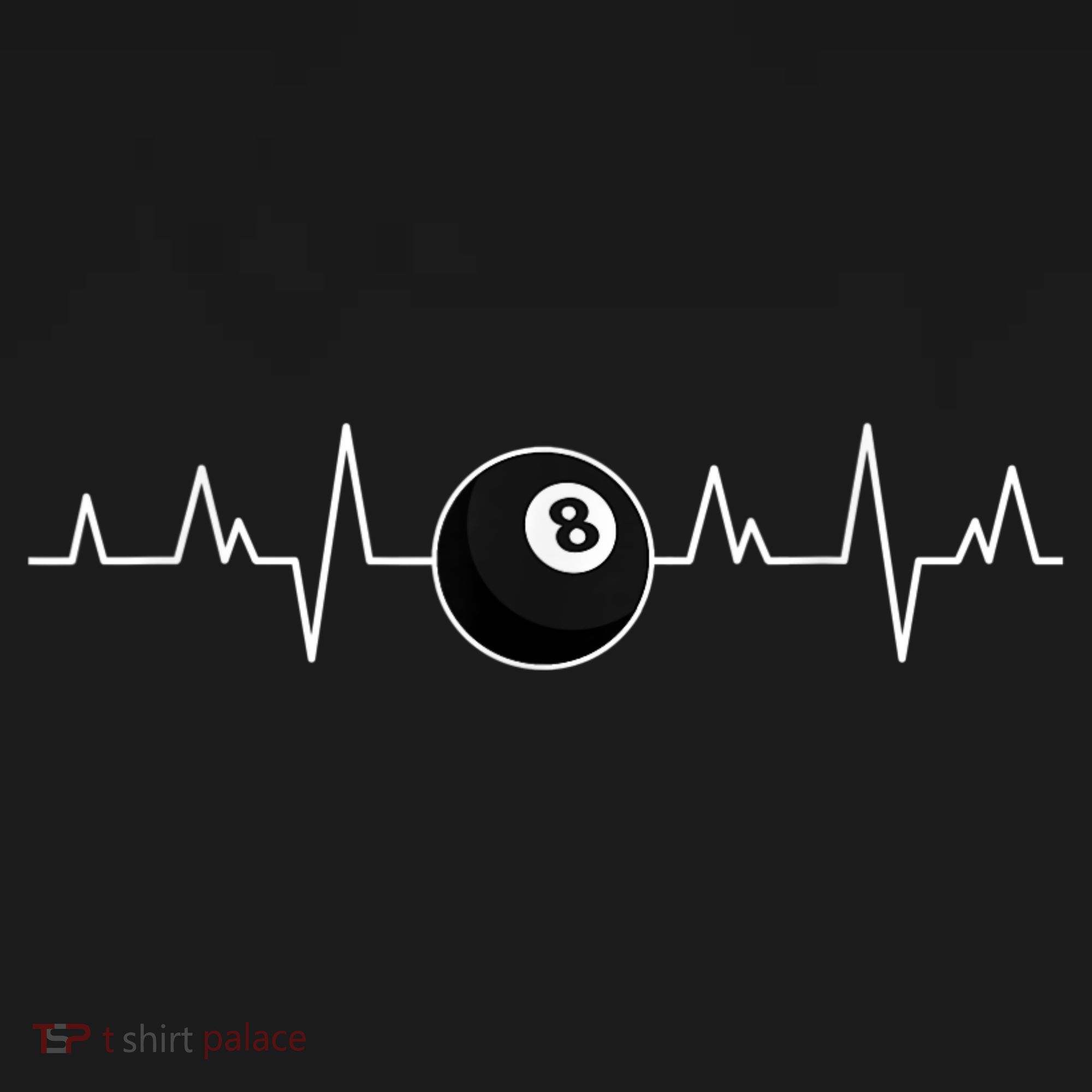 Pool Players Heartbeat Billiards 8 Ball Sweatshirt