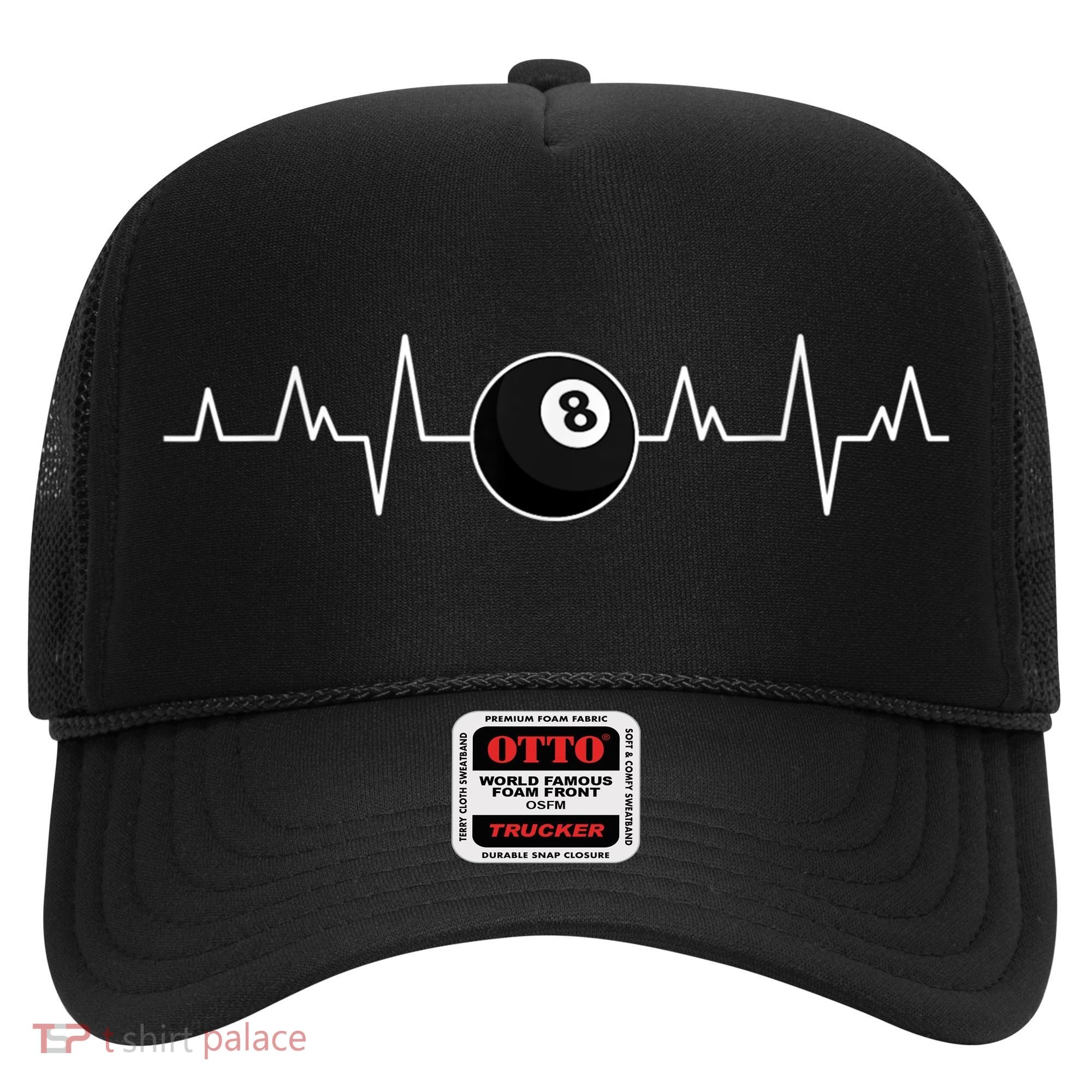 Pool Players Heartbeat Billiards 8 Ball Hat