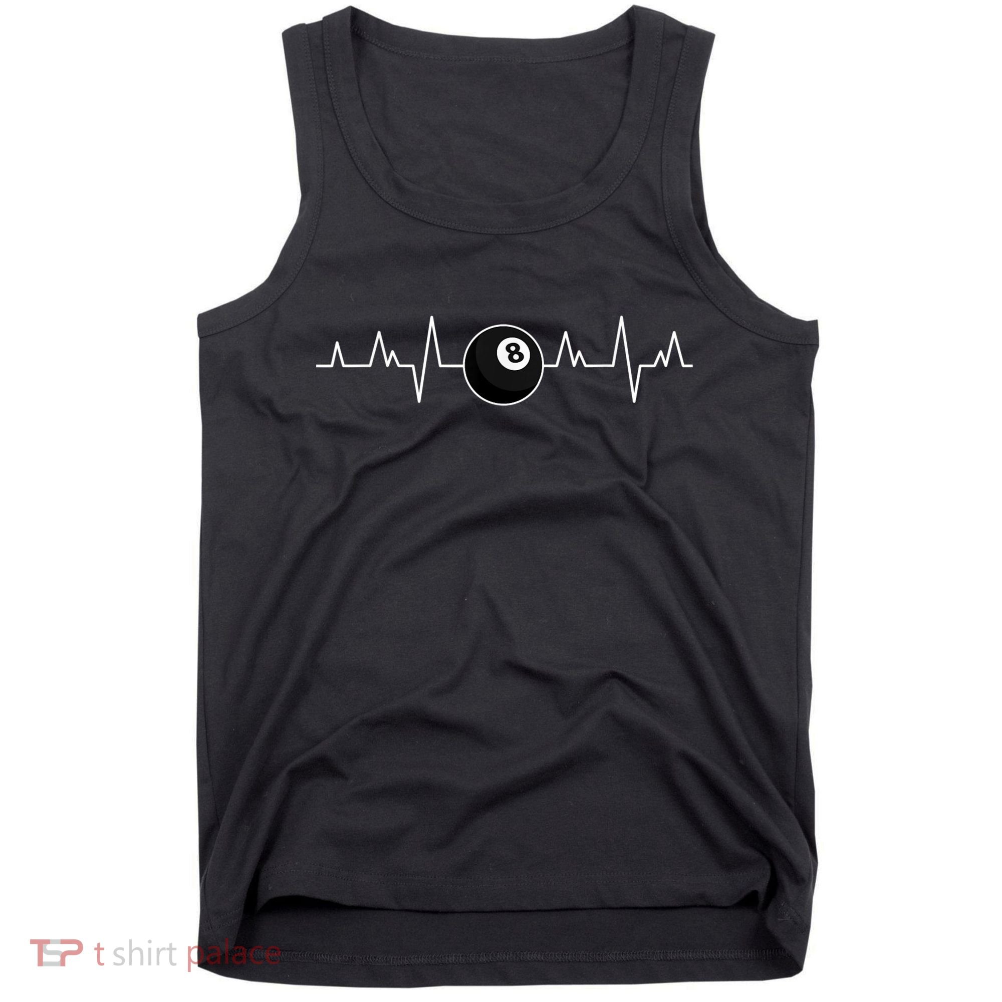 Pool Players Heartbeat Billiards 8 Ball Tank Top