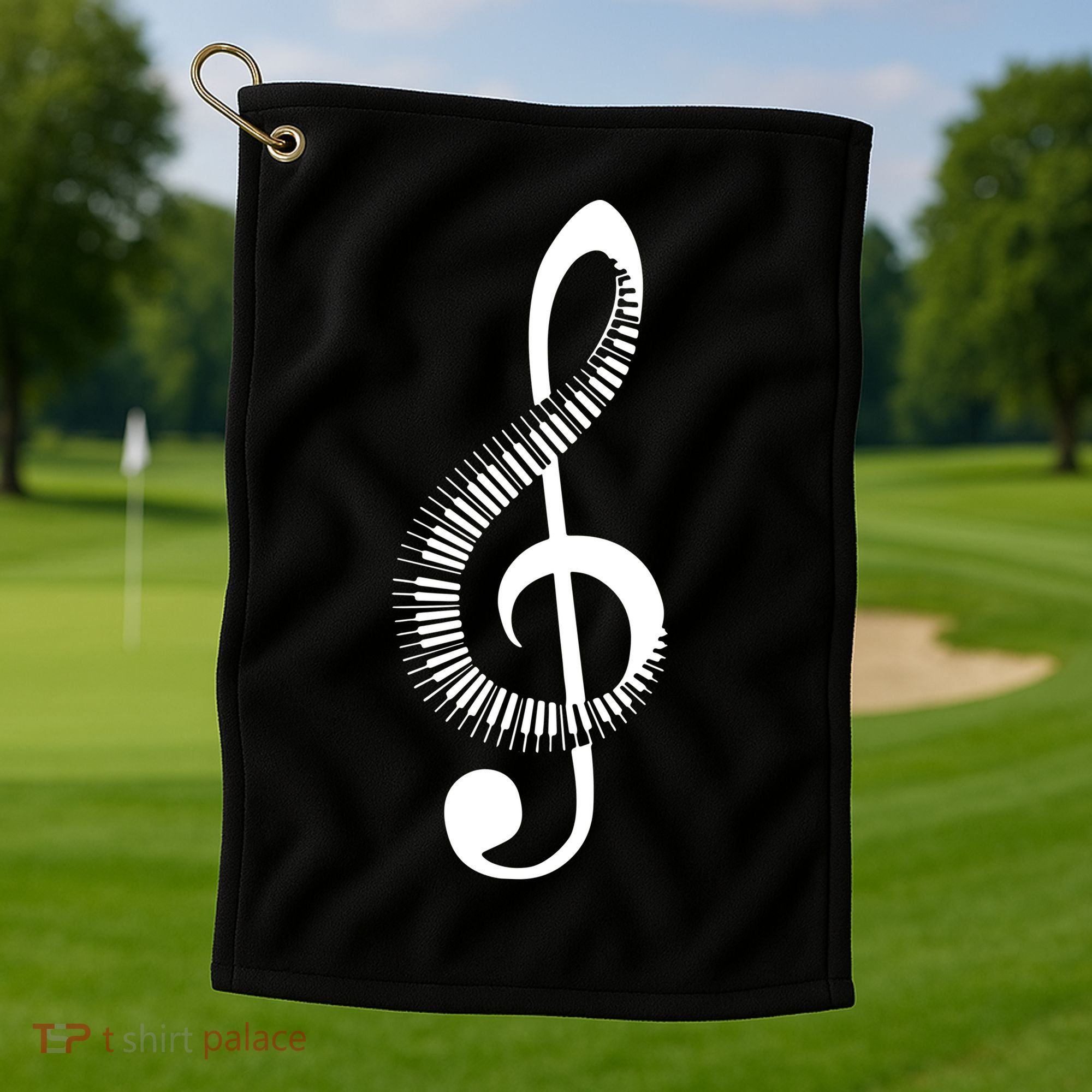Piano Golf Towel