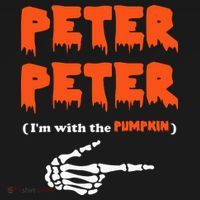 Peter Peter I'm With The Pumpkin Skeleton Halloween Backpack thumb 2