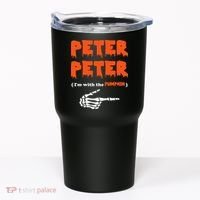 Peter Peter I'm With The Pumpkin Skeleton Halloween Tumbler thumb 0