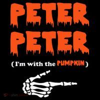 Peter Peter I'm With The Pumpkin Skeleton Halloween Ornament thumb 1