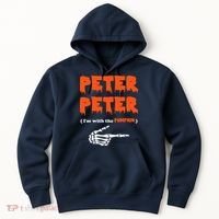 Peter Peter I'm With The Pumpkin Skeleton Halloween Hoodie thumb 0