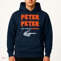 Peter Peter I'm With The Pumpkin Skeleton Halloween Hoodie thumb 2