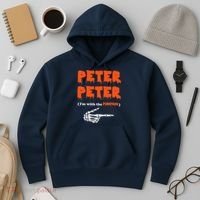 Peter Peter I'm With The Pumpkin Skeleton Halloween Hoodie thumb 3