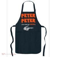 Peter Peter I'm With The Pumpkin Skeleton Halloween Apron thumb 0