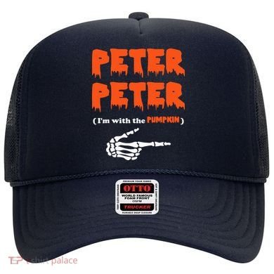 Peter Peter I'm With The Pumpkin Skeleton Halloween Hat