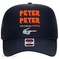 Peter Peter I'm With The Pumpkin Skeleton Halloween Hat thumb 0