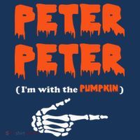 Peter Peter I'm With The Pumpkin Skeleton Halloween Tote Bag thumb 4