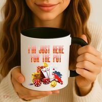 Poker Player IM Just Here For The Pot Funny Texas Holdem Coffee Mug thumb 3
