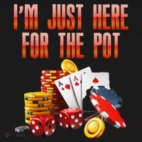 Poker Player IM Just Here For The Pot Funny Texas Holdem Ornament thumb 1