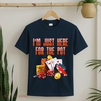 Poker Player IM Just Here For The Pot Funny Texas Holdem T-Shirt thumb 2