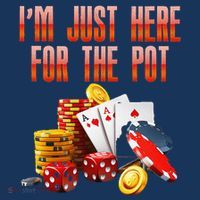 Poker Player IM Just Here For The Pot Funny Texas Holdem Women's Hoodie thumb 2
