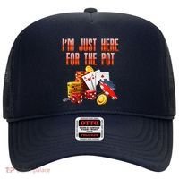 Poker Player IM Just Here For The Pot Funny Texas Holdem Hat thumb 0