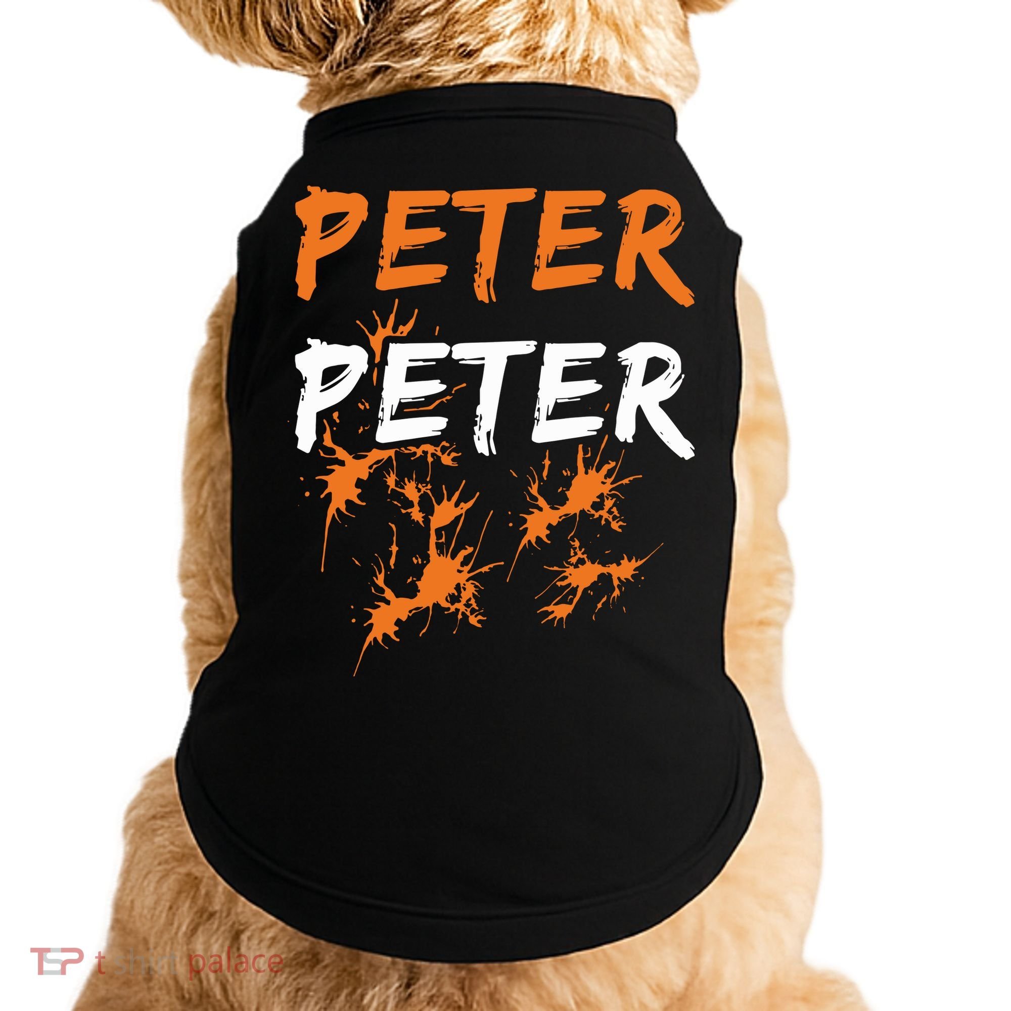 Peter Peter I'm With The Pumpkin Halloween Doggie Tank