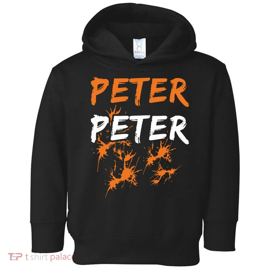 Peter Peter I'm With The Pumpkin Halloween Toddler Hoodie
