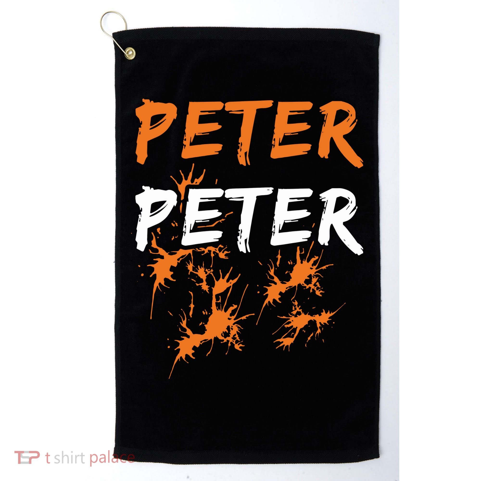 Peter Peter I'm With The Pumpkin Halloween Golf Towel