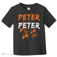 Peter Peter I'm With The Pumpkin Halloween Toddler T-Shirt thumb 0
