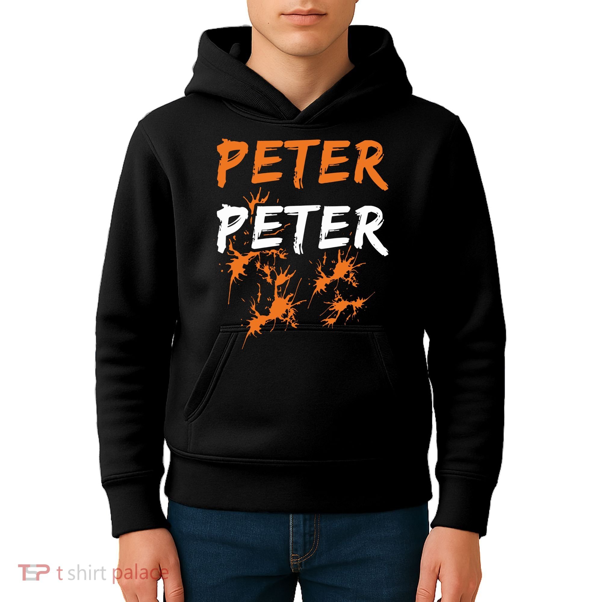 Peter Peter I'm With The Pumpkin Halloween Kids Hoodie