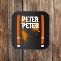 Peter Peter I'm With The Pumpkin Halloween Coaster thumb 0