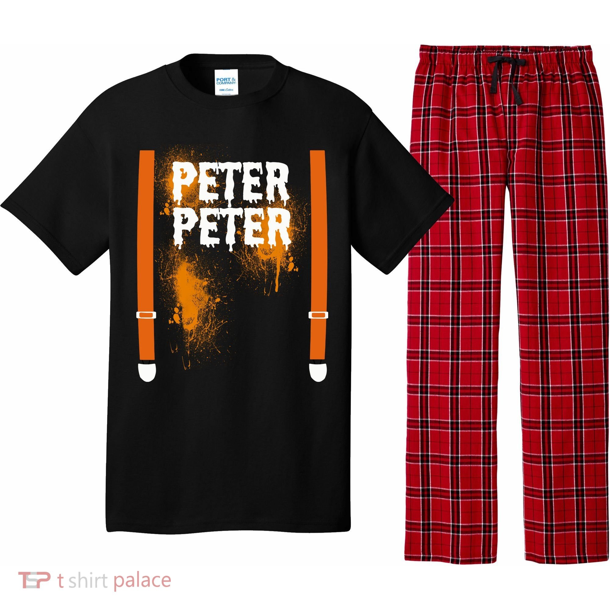 Peter Peter I'm With The Pumpkin Halloween Pajama Set