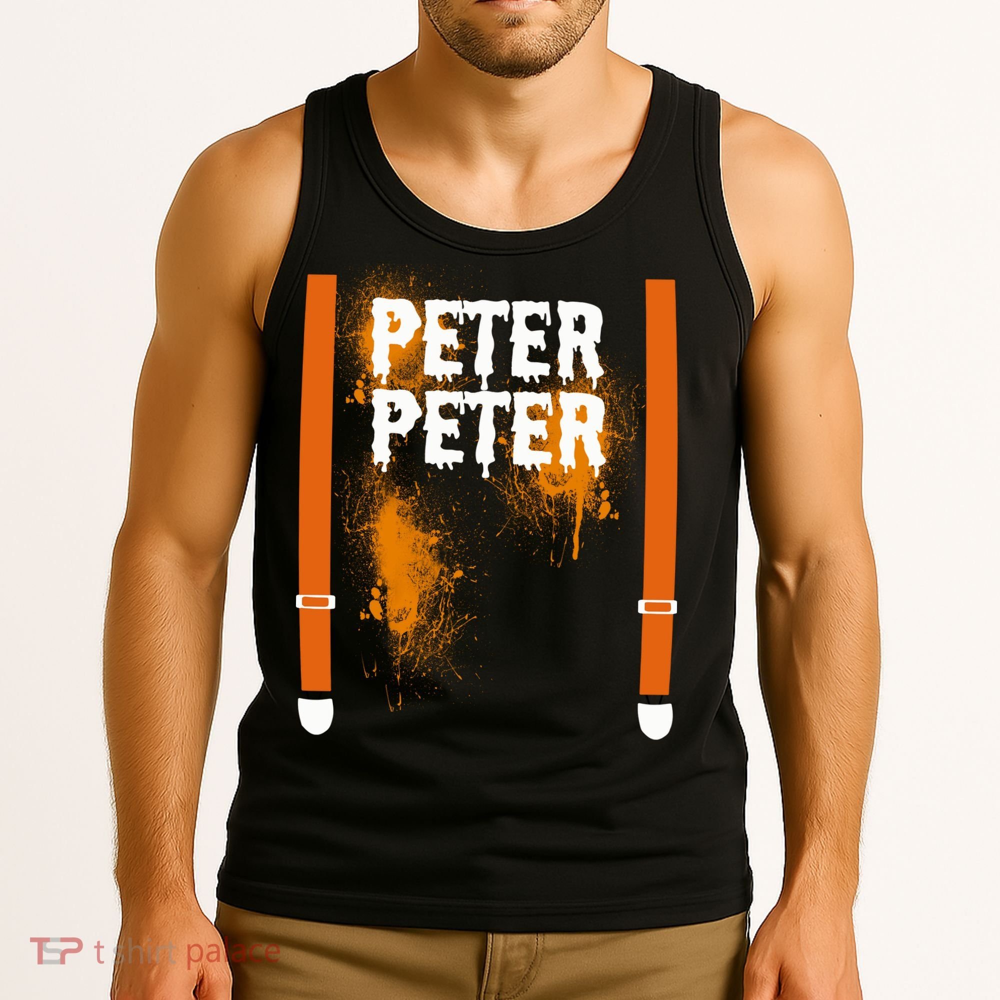 Peter Peter I'm With The Pumpkin Halloween Tank Top