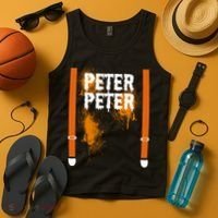 Peter Peter I'm With The Pumpkin Halloween Tank Top thumb 4