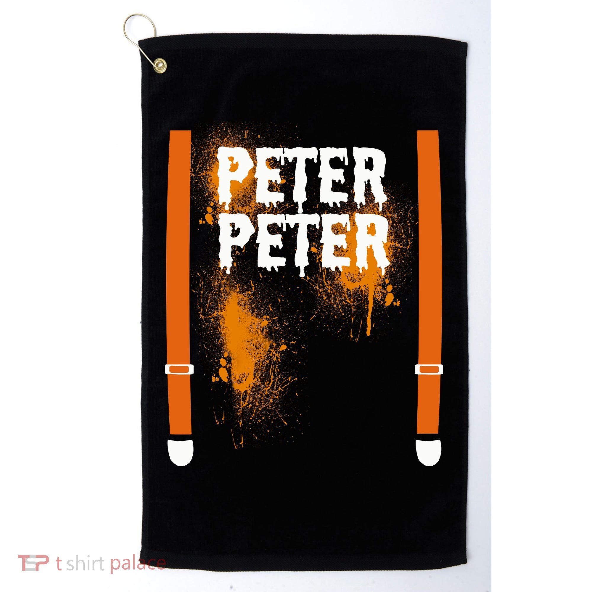 Peter Peter I'm With The Pumpkin Halloween Golf Towel