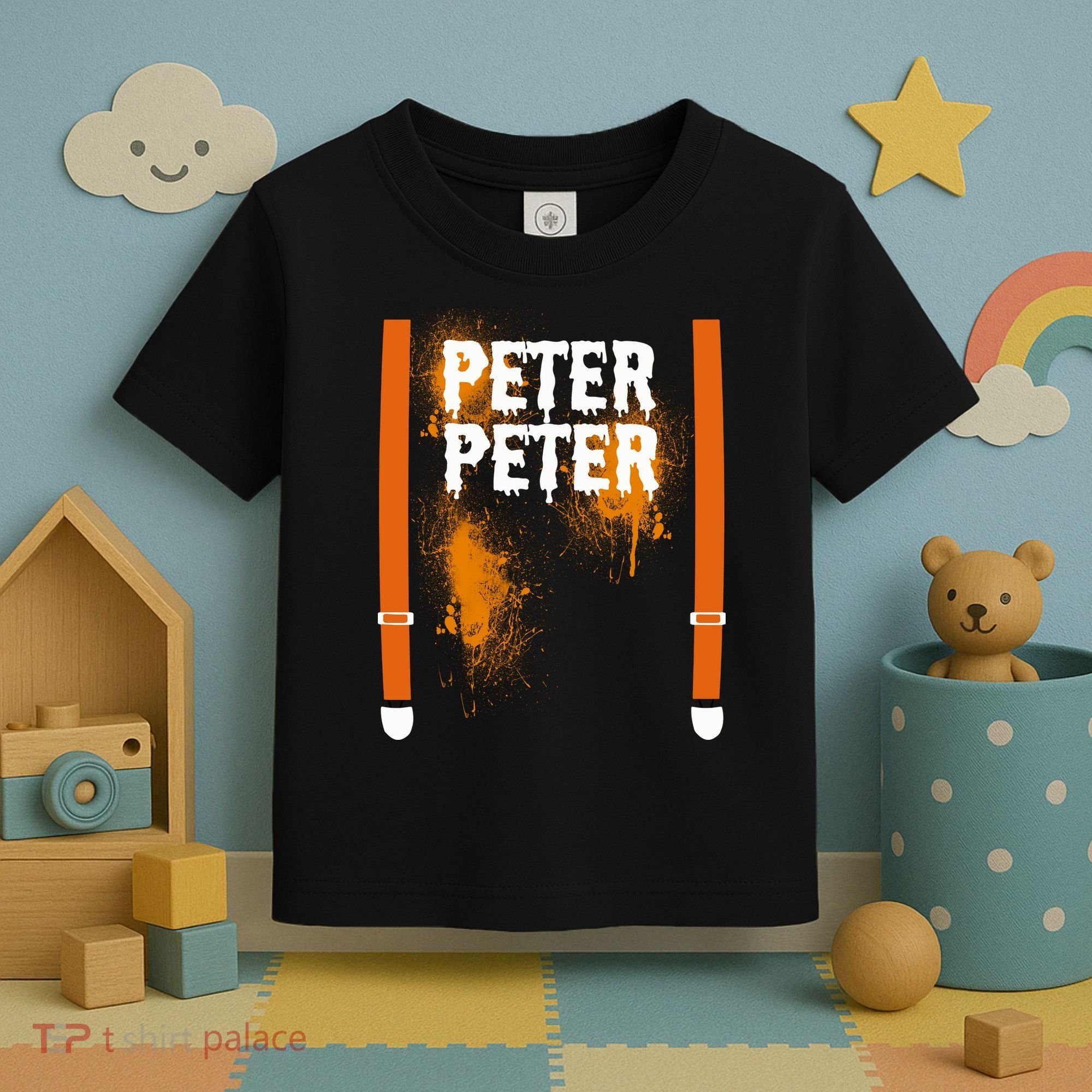 Peter Peter I'm With The Pumpkin Halloween Toddler T-Shirt