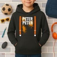 Peter Peter I'm With The Pumpkin Halloween Kids Hoodie thumb 2
