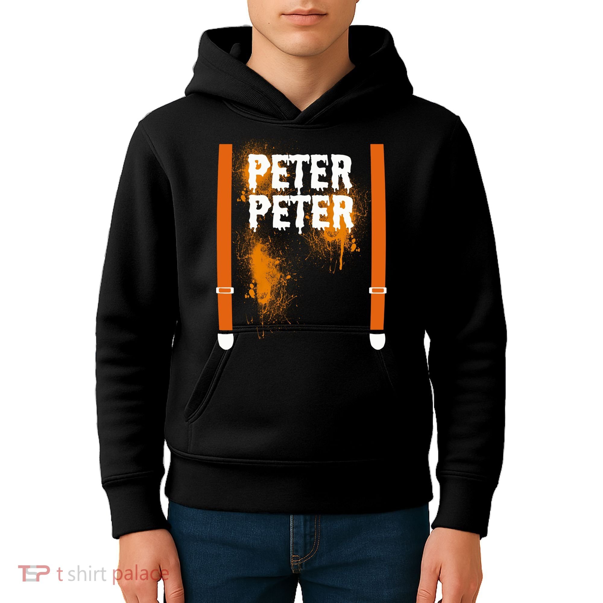 Peter Peter I'm With The Pumpkin Halloween Kids Hoodie