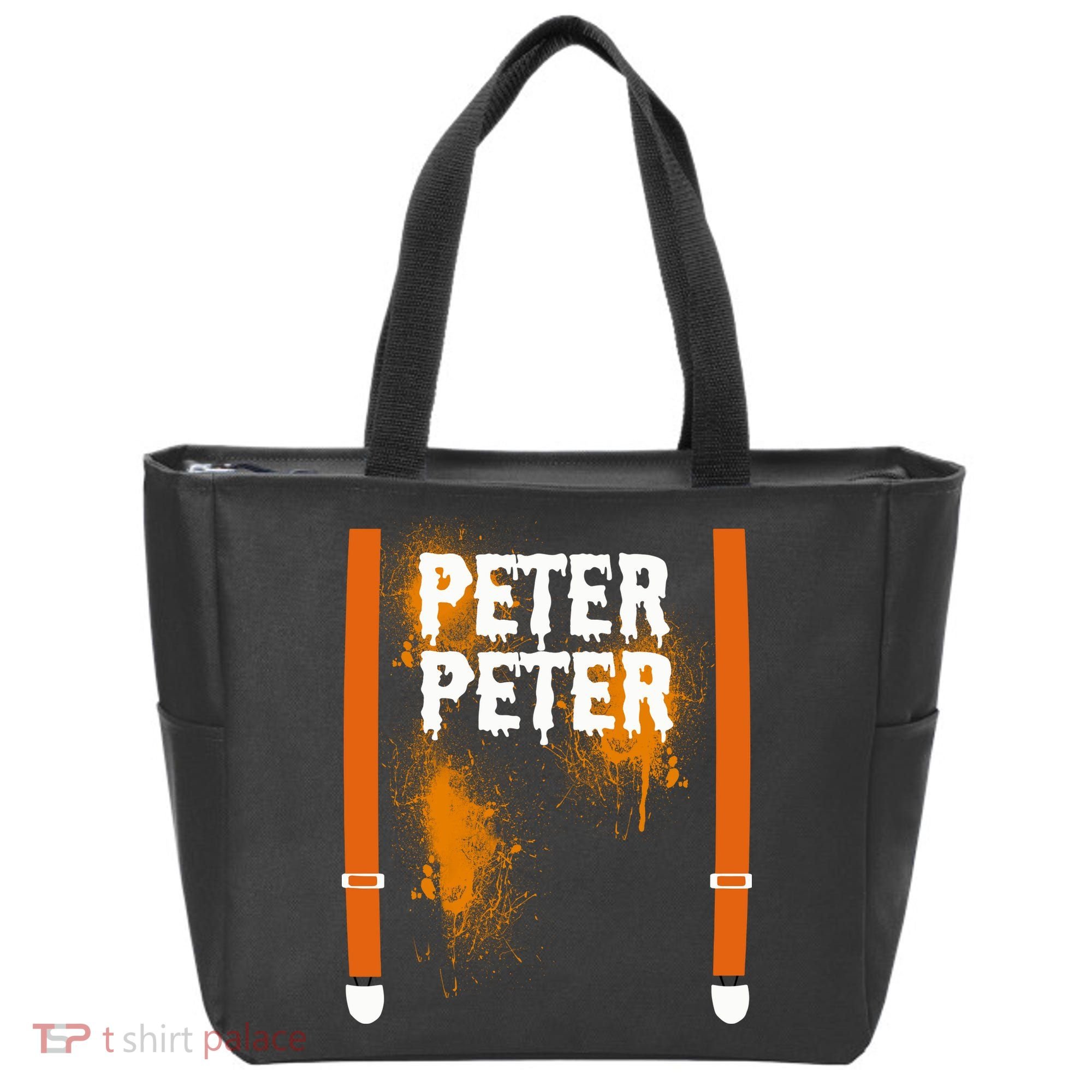 Peter Peter I'm With The Pumpkin Halloween Tote Bag