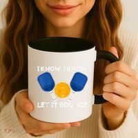 PicklBall Paddle I Know Let It Bounce Coffee Mug thumb 3