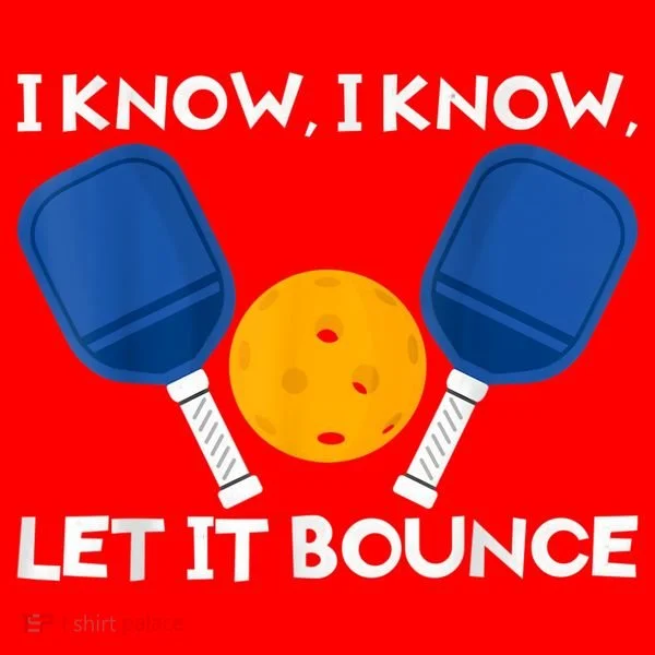 PicklBall Paddle I Know Let It Bounce Santa Hat