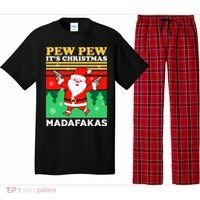 Pew Pew Its Christmas Mudafakas Funny Santa Claus Game Pajama Set thumb 0