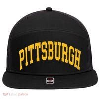 Pittsburgh 7 Panel Mesh Trucker Snapback Hat thumb 0