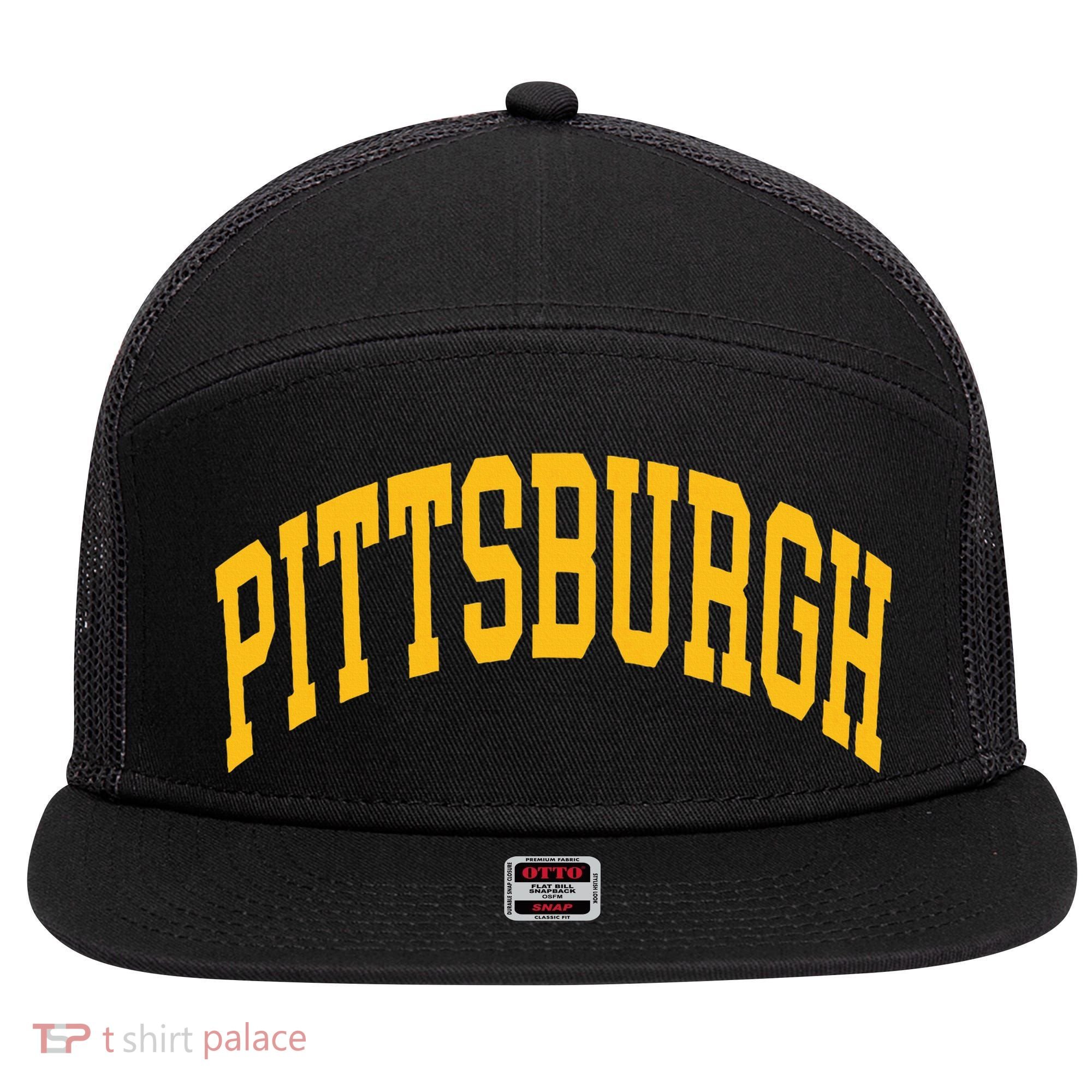 Pittsburgh 7 Panel Mesh Trucker Snapback Hat