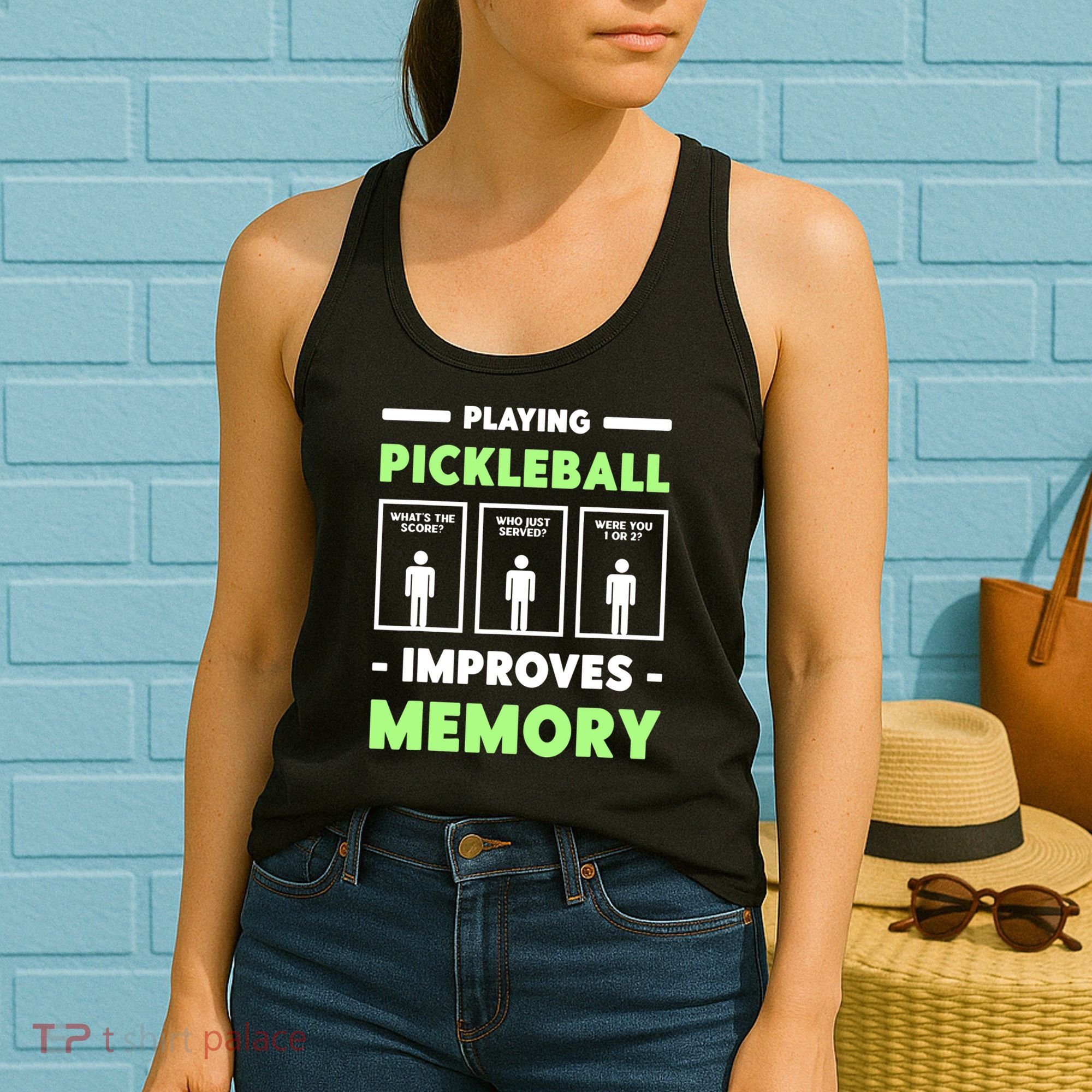 Playing Pickleball Improves Memory Dink Player TShirt Women's Tank Top
