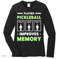 Playing Pickleball Improves Memory Dink Player TShirt Women's Long Sleeve Shirt thumb 0