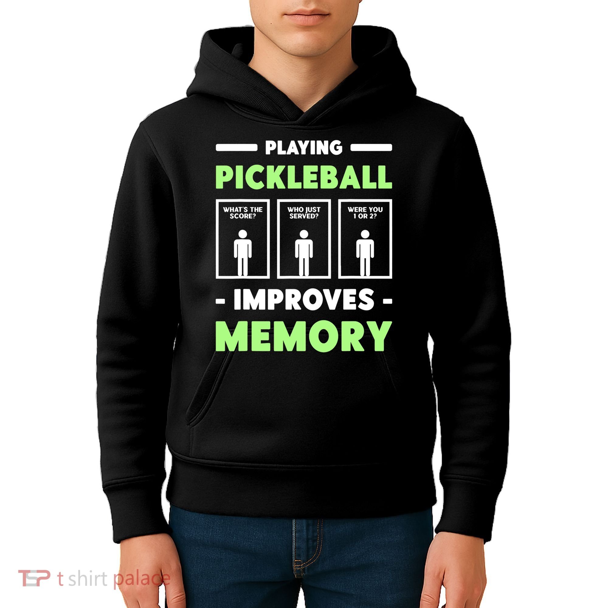 Playing Pickleball Improves Memory Dink Player TShirt Kids Hoodie