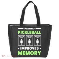 Playing Pickleball Improves Memory Dink Player TShirt Tote Bag thumb 0