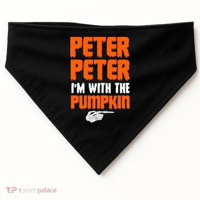Peter Peter I'm With The Pumpkin USA-Made Doggie Bandana