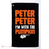 Peter Peter I'm With The Pumpkin Golf Towel thumb 0