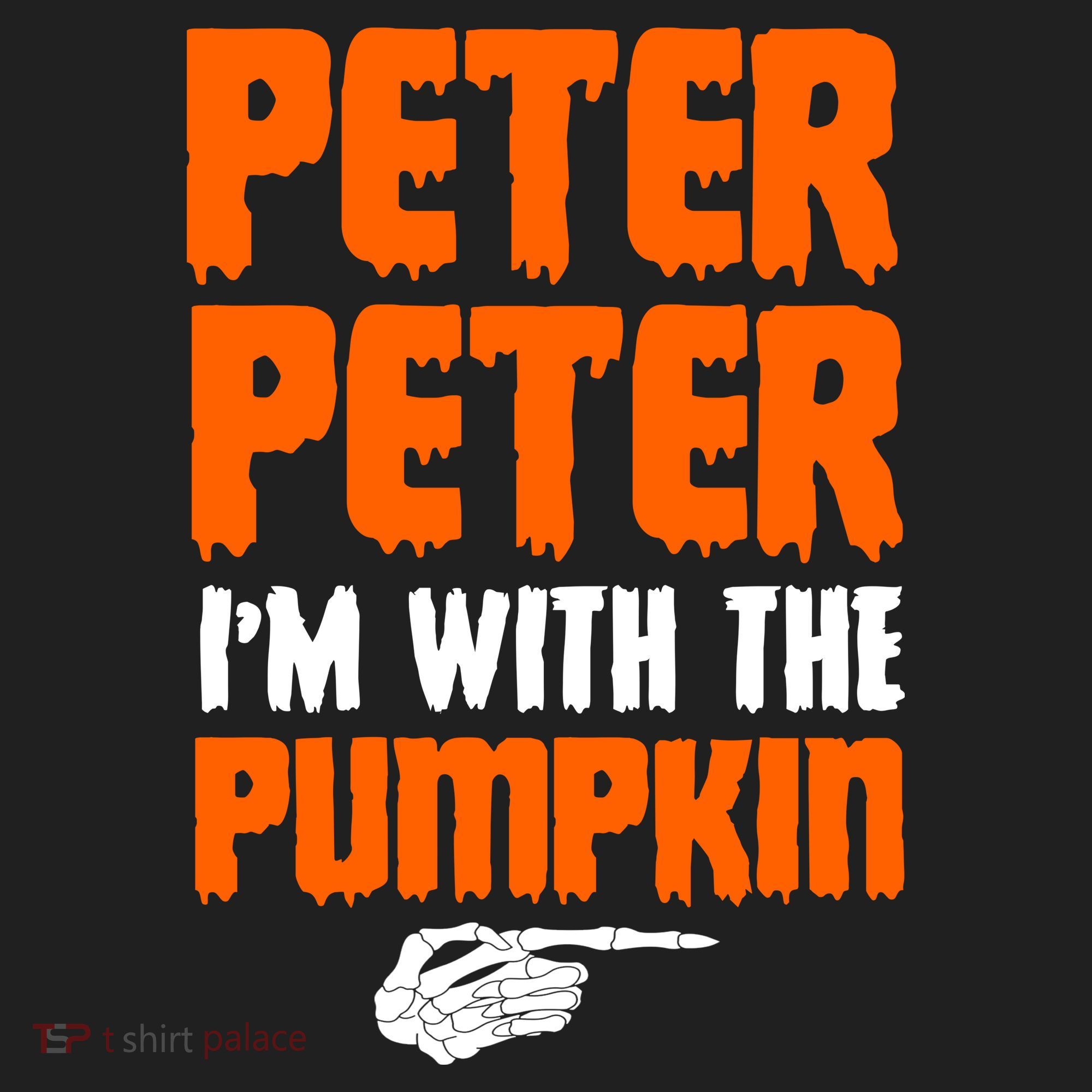 Peter Peter I'm With The Pumpkin Golf Towel