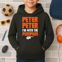 Peter Peter I'm With The Pumpkin Kids Hoodie thumb 2