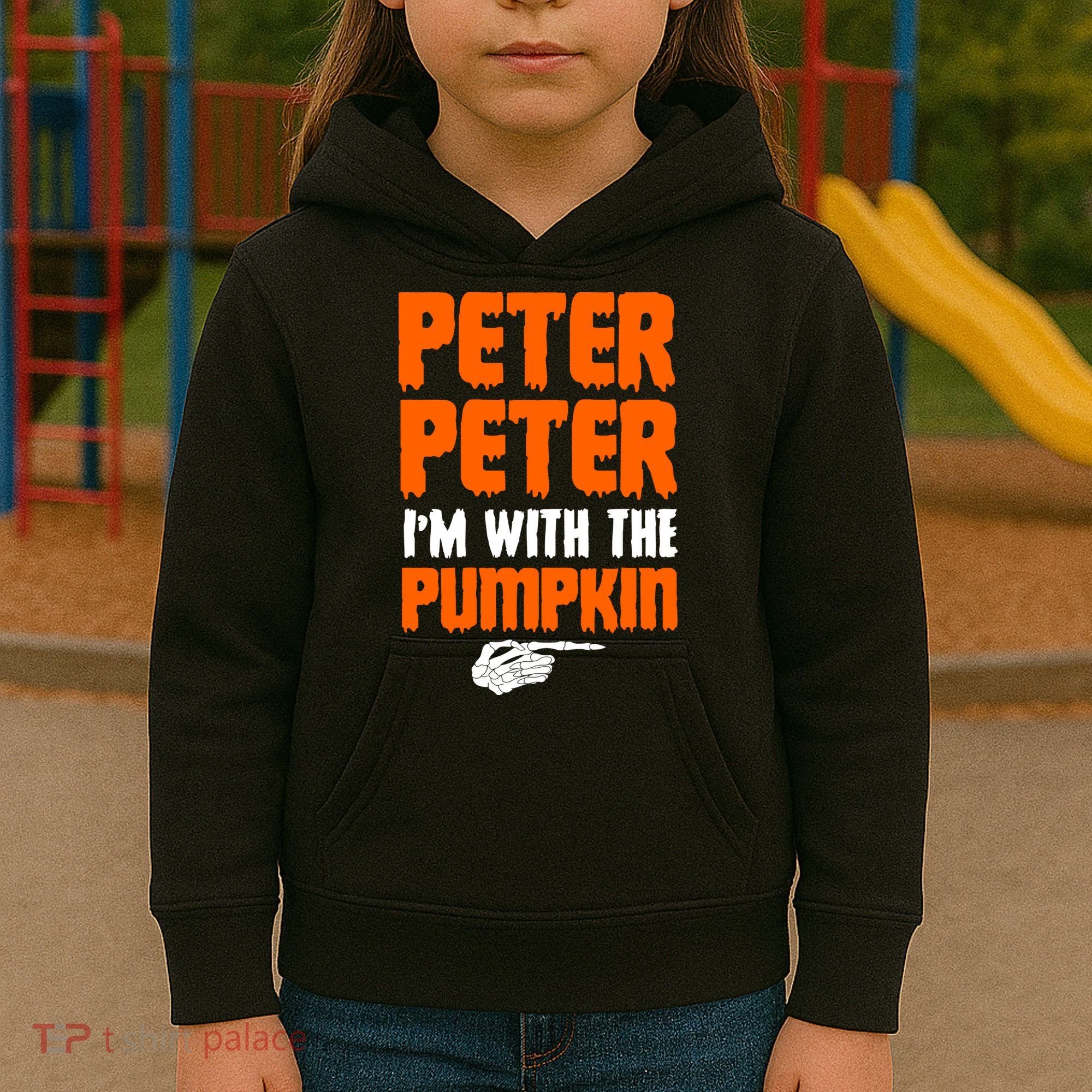 Peter Peter I'm With The Pumpkin Kids Hoodie