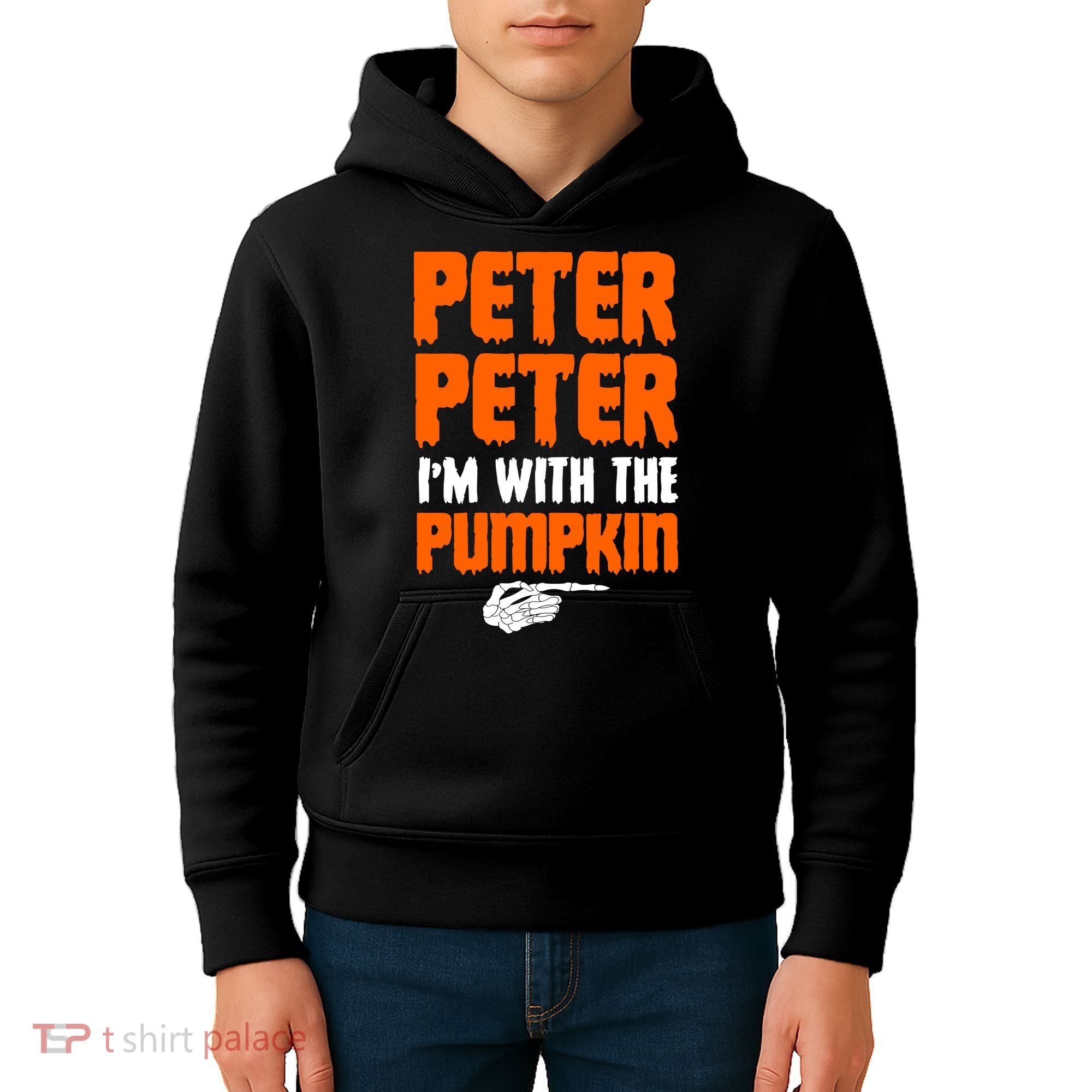 Peter Peter I'm With The Pumpkin Kids Hoodie